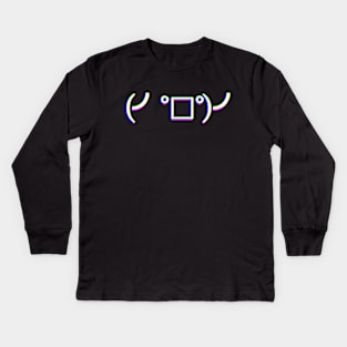 Kaomoji -Angry Flip Kids Long Sleeve T-Shirt